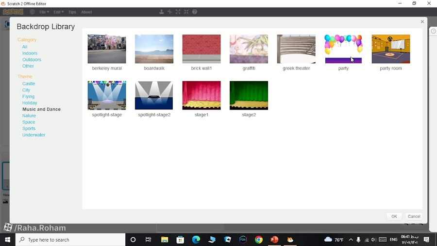 آموزش درست کردن برنامه آهنگ های bts با برنامه scratch 2