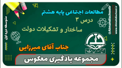 یادگیری معکوس - مطالعات اجتماعی پایه هشتم - درس سوم (ساختار و تشکیلات دولت)