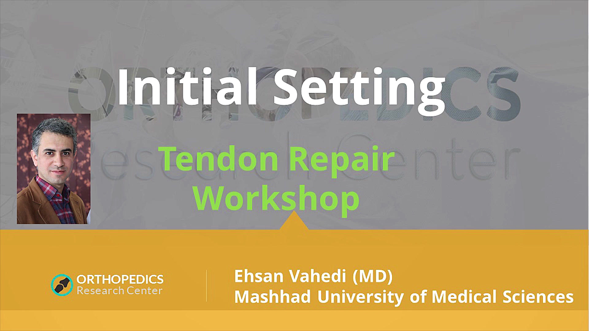 Initial Setting دکتر علی مرادی جراح دست
