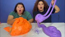 مری و ایزی  چالش اسلایم ذوب شد...