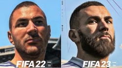 مقایسه چهره بازیکنان در FIFA 22 و FIFA 23
