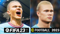 مقایسه چهره بازیکنان منچسترسیتی در FIFA 23 و EFOOTBALL 2023