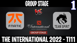 Fnatic vs Team Spirit مسابقات International 2022 مرحله گروهي گروه B گيم اول