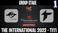 Secret vs Thunder Awaken مسابقات International 2022 مرحله گروهي گروه B گيم اول