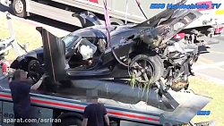 تصادف شدید خودروی میلیاردی