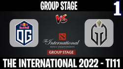 OG vs Gladiators مسابقات International 2022 مرحله گروهي گروه A گيم اول