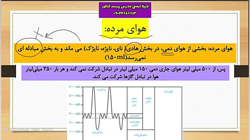 تدریس خیلی مفهومی اسپیروگرام تدریس خصوصی زیست 09044686613 نازیلا ایمنی پر کردن دندان