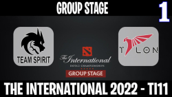 Talon vs Team Spirit مسابقات International 2022 مرحله گروهي گروه B گيم اول