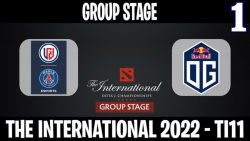 PSG.LGD vs OG مسابقات International 2022 مرحله گروهي گروه A گيم اول