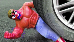 له کردن وسایل کیوت زیر چرخ ماش...