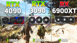 مقایسه کارت گرافیک Nvidia RTX 4090 و RTX 3090 و AMD RX 6900XT