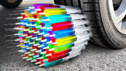 له کردن وسایل کیوت زیر چرخ ماش...