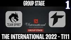 Team Spirit vs Thunder مسابقات International 2022 مرحله گروهي گروه B گيم اول