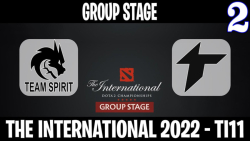 Team Spirit vs Thunder مسابقات International 2022 مرحله گروهي گروه B گيم دوم