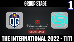 OG vs Soniqs مسابقات International 2022 مرحله گروهي گروه A گيم اول