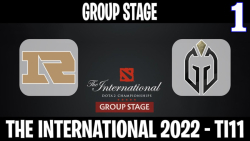 RNG vs Gladiators مسابقات International 2022 مرحله گروهي گروه A گيم اول