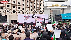 آغاز مراسم تشییع پیکر شهدای تر...