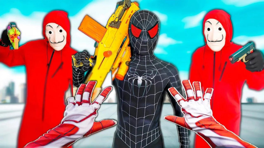 نبرد تیم مرد عنکبوتی با ونوم ج...