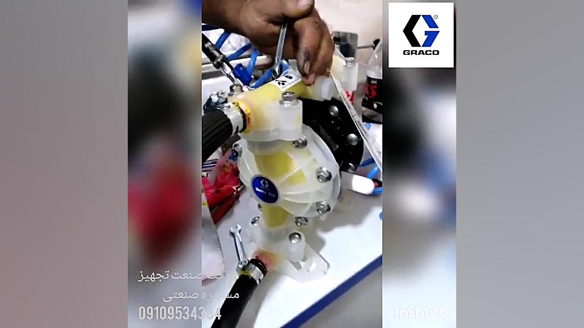 پمپ دیافراگمی برای انتقال مواد غلیظ مزوتراپی