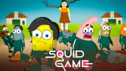 انیمیشن طنز اسکویید گیم | باب اسفنجی در اسکویید گیم!!! | squid game