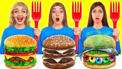  چالش همبرگر خوردن