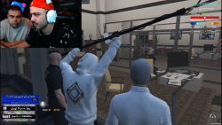پخش زنده دعوا پلیس و رابر پشت شیشه ضد گلوله همراه برادر عمو هیتمن/GTA