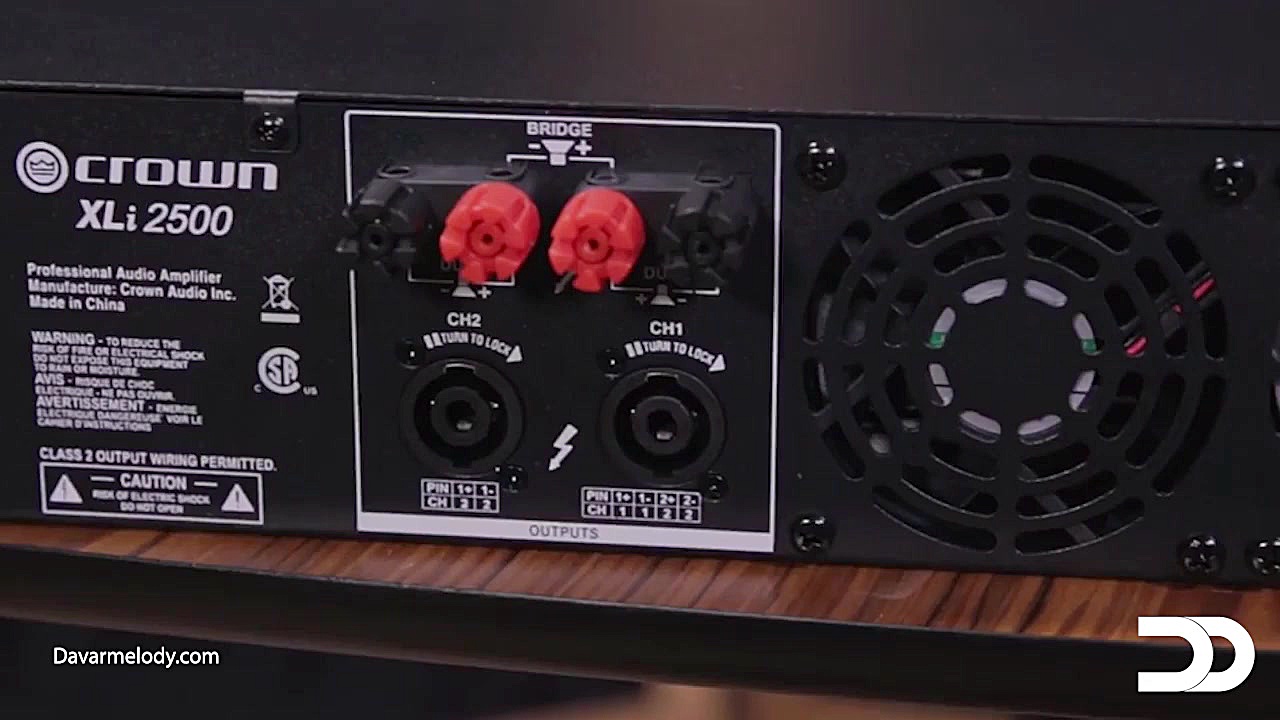 معرفی آمپلی فایر کرون Crown XLi 2500 Amplifire | داور ملودی زمان71ثانیه