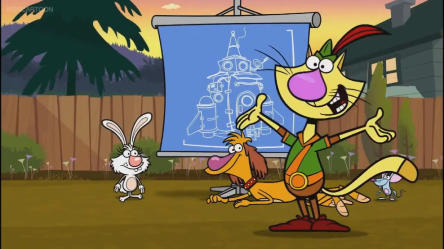 کارتون انگلیسی گربه طبیعت Nature Cat مورگان فریمن