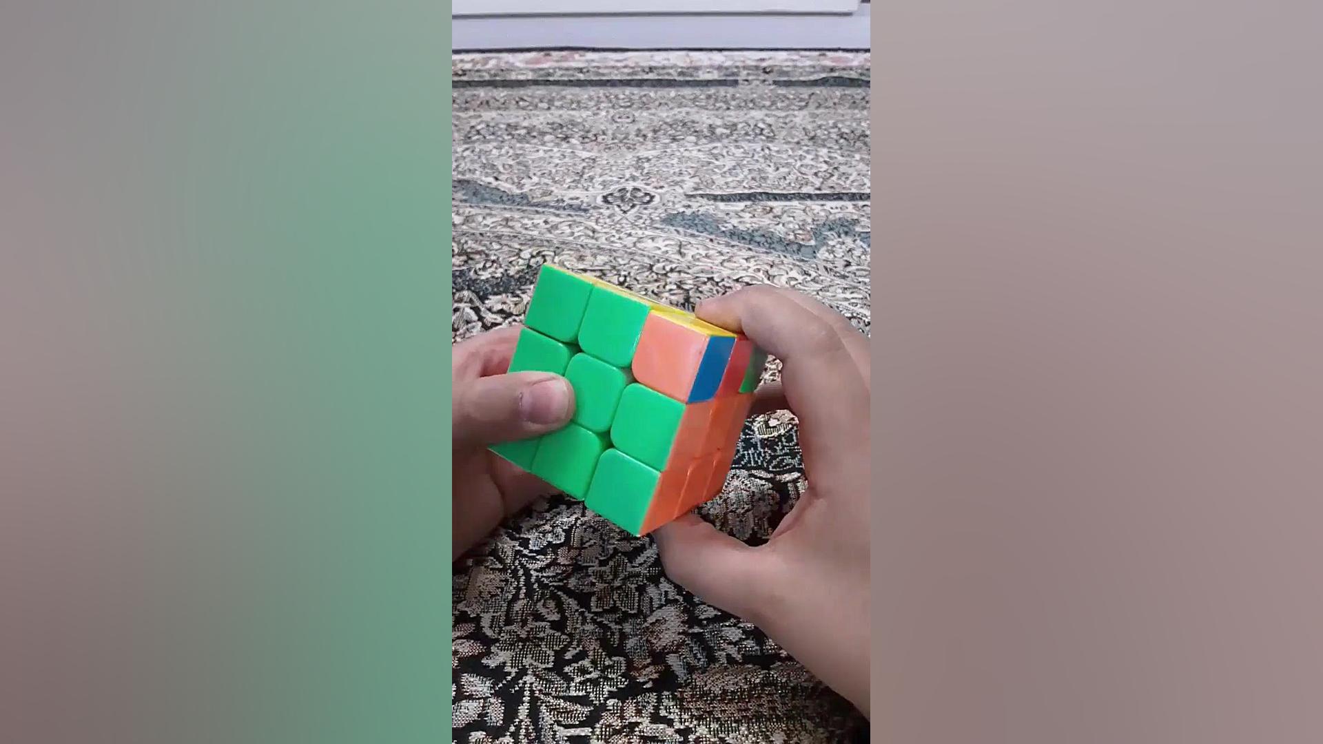 آموزش حل روبیک با فرمول. اسم فرمول:جفت رنگ پوسیدگی دندان