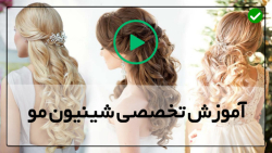 آموزش شنیون-شنیون مو-مدل شینیون مو-(یادگیری شینیون فرانسوی)