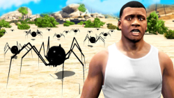 حمله عنکبوت های هیولا به لوس سانتوس در GTA 5