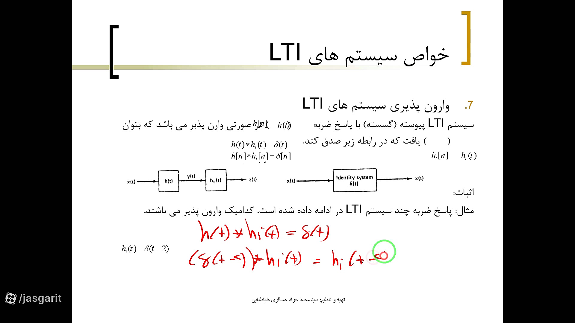 جلسه دهم درس سیگنال ها و سیستم ها نیم سال اول1401-1402 (حضوری) افترافکت