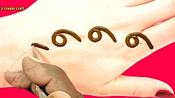 مراحل نقش حنای عربی بر روی دست...