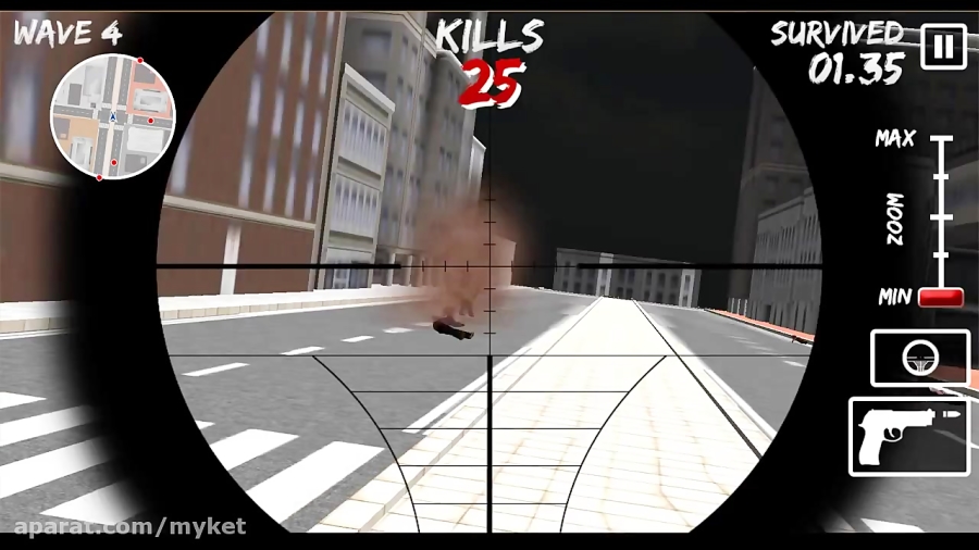 Zombie Sniper Gun 3D City Game