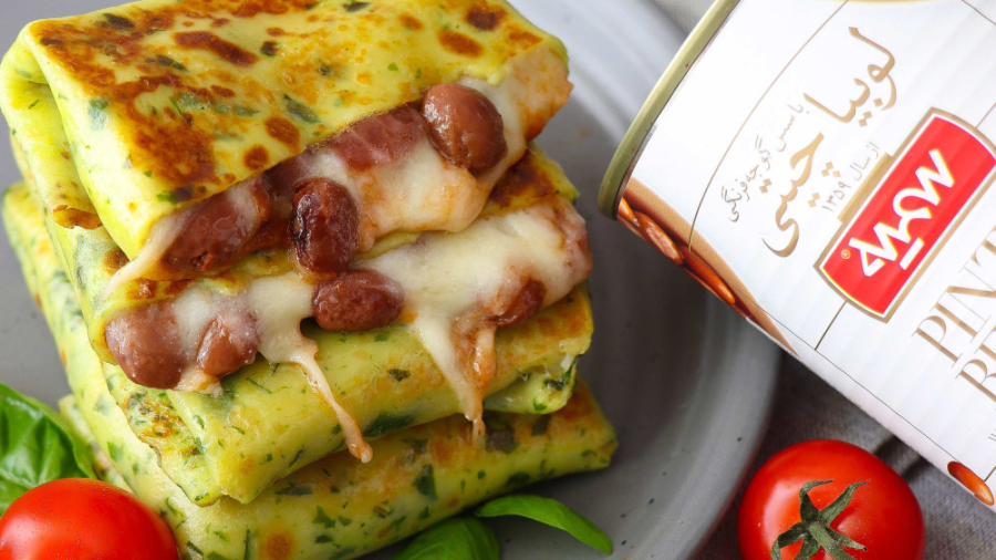 سرآشپز/کرپ پنیر و لوبیا