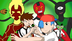 کارتون ترکیبی بن تن  گلیچ امنی...