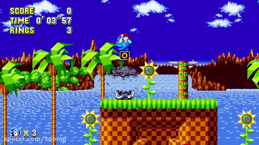 ۸ دقیقه از گیم پلی بازی Sonic Mania - زومجی