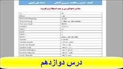 پکیج آموزش کلمات ،گرامر ومکالمه زبان آلمانی -آموزش ازصفرتاصد#
