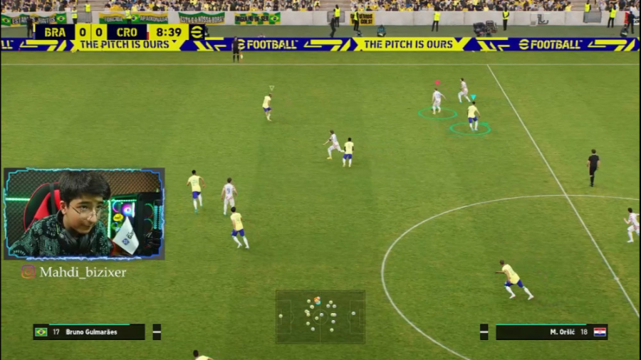 فوتبال برزیل - کروواسی | با مهدی و گوجی | PES 2023 هایده