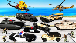 گیم پلی بازی: ارتش در مقابل پلیس در GTA 5