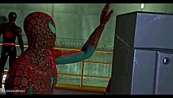 مبارزه تیم مرد عنکبوتی با ونوم در GTA5