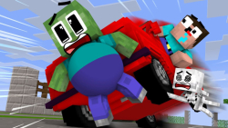 انیمیشن ماینکرافت | بچه چاق زا...