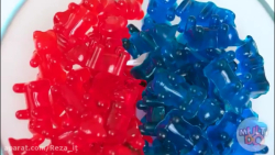 چالش خوراکی قرمز در برابر آبی...