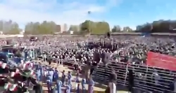 قاب هایی از استقبال پرشور اهالی خراسان جنوبی از رئیس جمهور در بیرجند