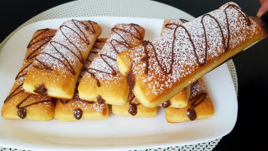 طرز تهیه شیرینی ساده و خوشمزه خانگی :: شیرینی با سس شکلات