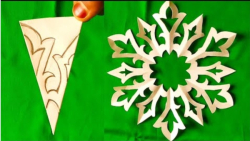 آموزش کاغذ ، تا و برش ، آموزش برش ستاره یا دانه برفی