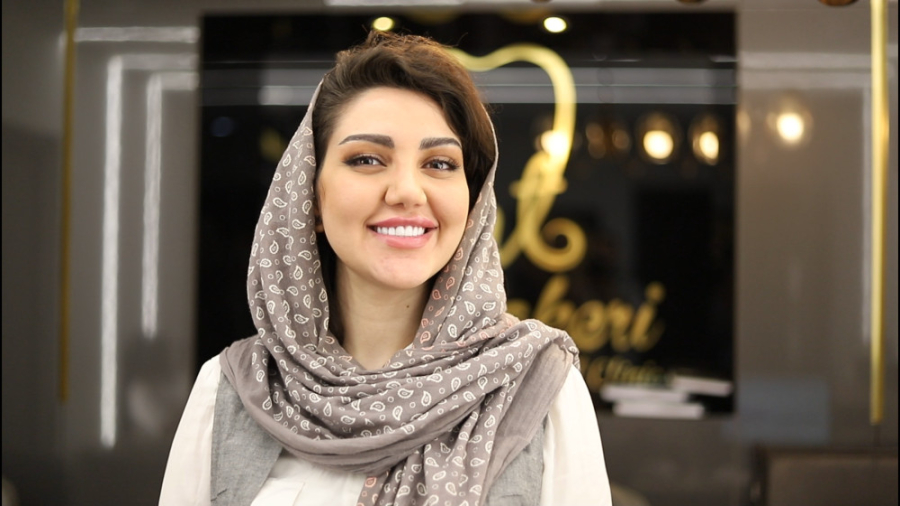 رضایت مشتری عزیز از کار کامپوزیت و پالیش کلینیک دندانپزشکی آرت دنتال دکتر شاکری