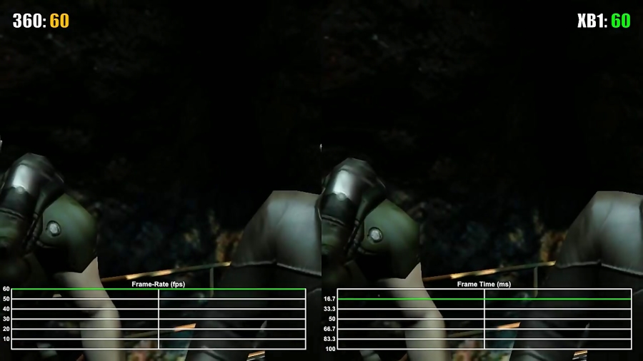 فریم ریت بازی Doom 3 BFG Edition - XO VS X360