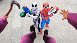 مبارزه اسپایدر من و ونوم ، چال...