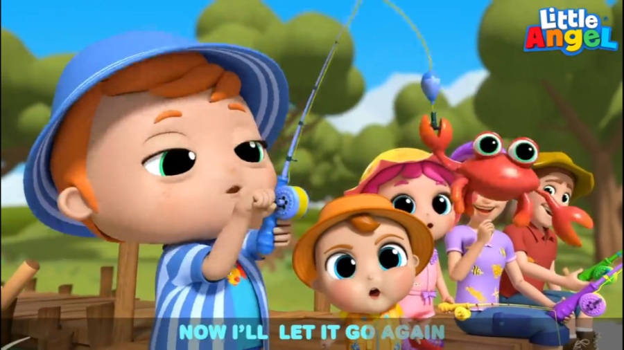 کارتون لیتل آنجل به زبان انگلیسی little angel HD ۱۰ ماهی کوچک زمان2834ثانیه
